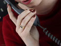 Phone counseling woman image