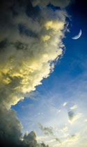 Spirtuality sky with moon