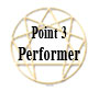 Point 3 Performer Enneagram Symbol